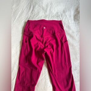 Lululemon Align™ High-Rise Pants with Pockets Ruby Red, Sz Medium 🍇